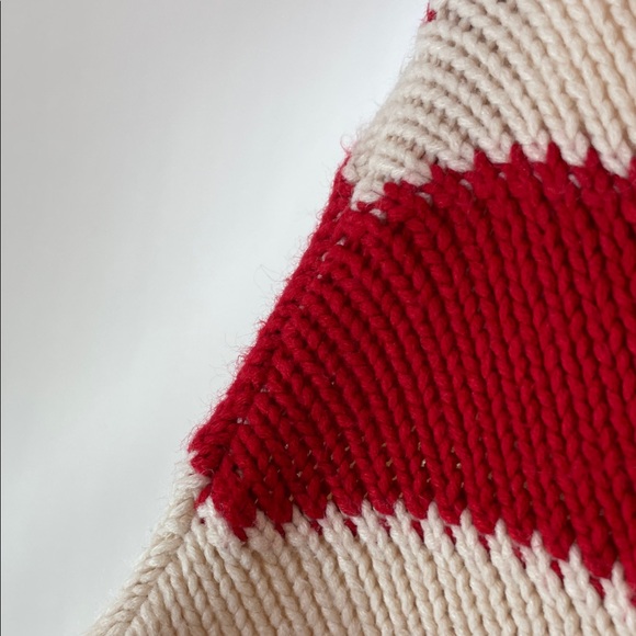 Sachin & Babi Turner Geo Sweater in red and cream, XL - Picture 11 of 12